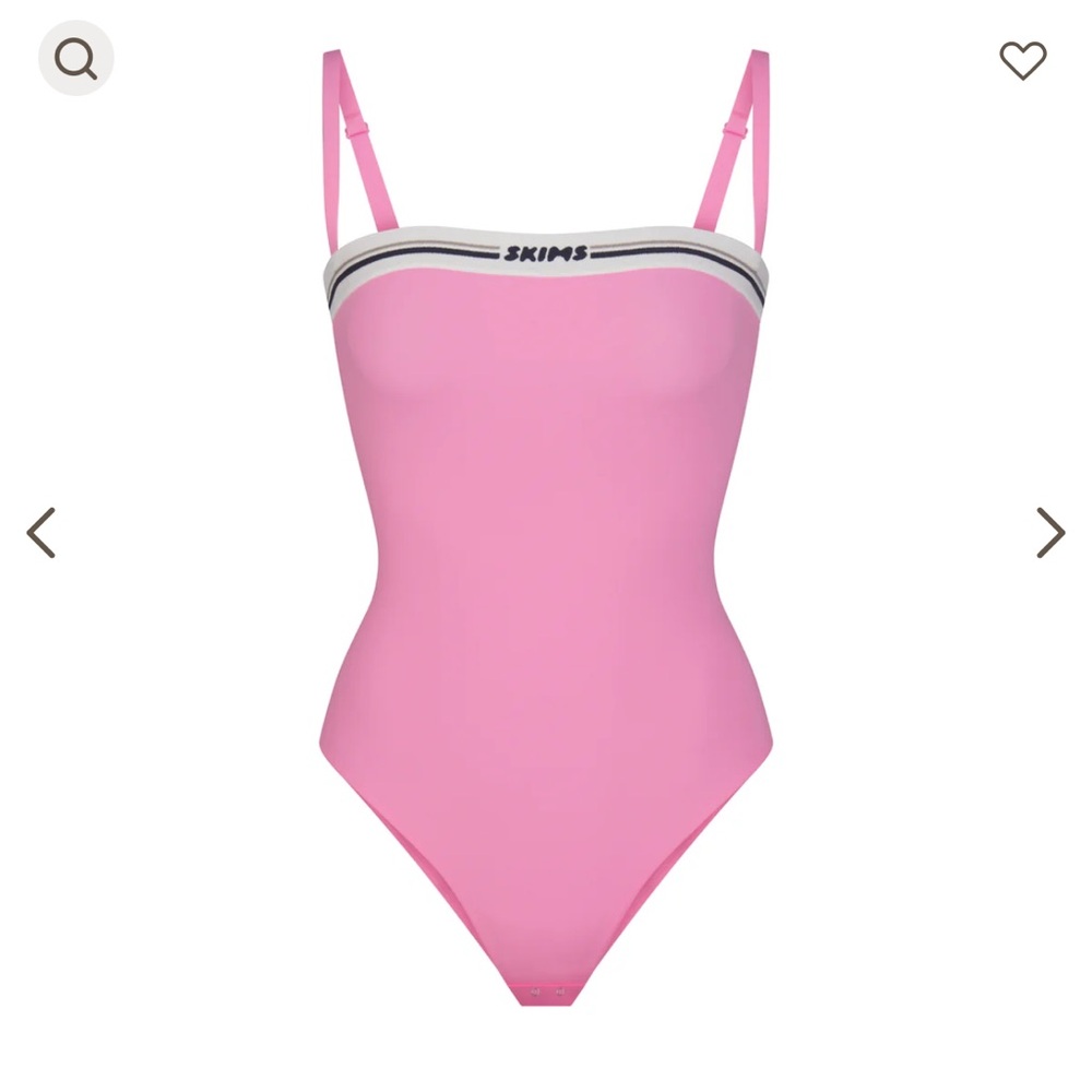 SKIMS fits everybody LOGO STRAIGHT NECK BODYSUIT